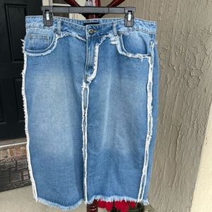 NWT ASHLEY STEWART DENIM SKIRT sz16